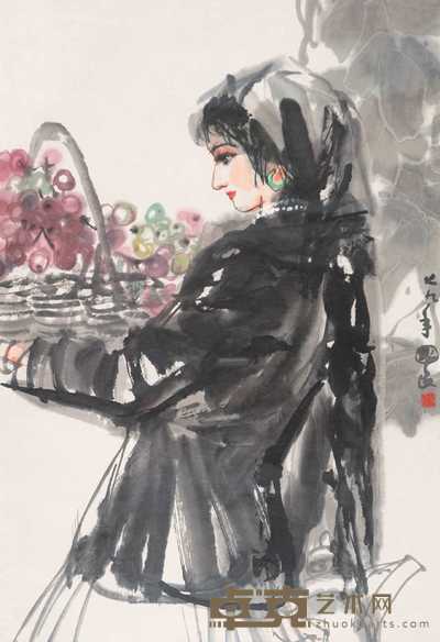 史国良 人物 带框 66×44cm